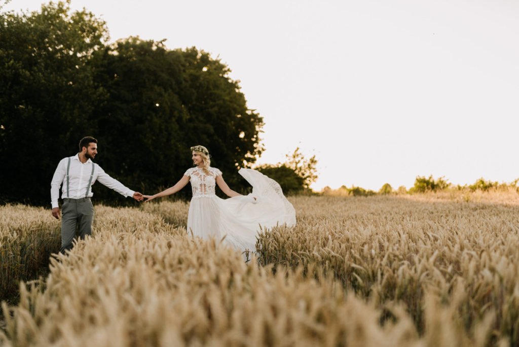 Intime Gartenhochzeit zu Zweit