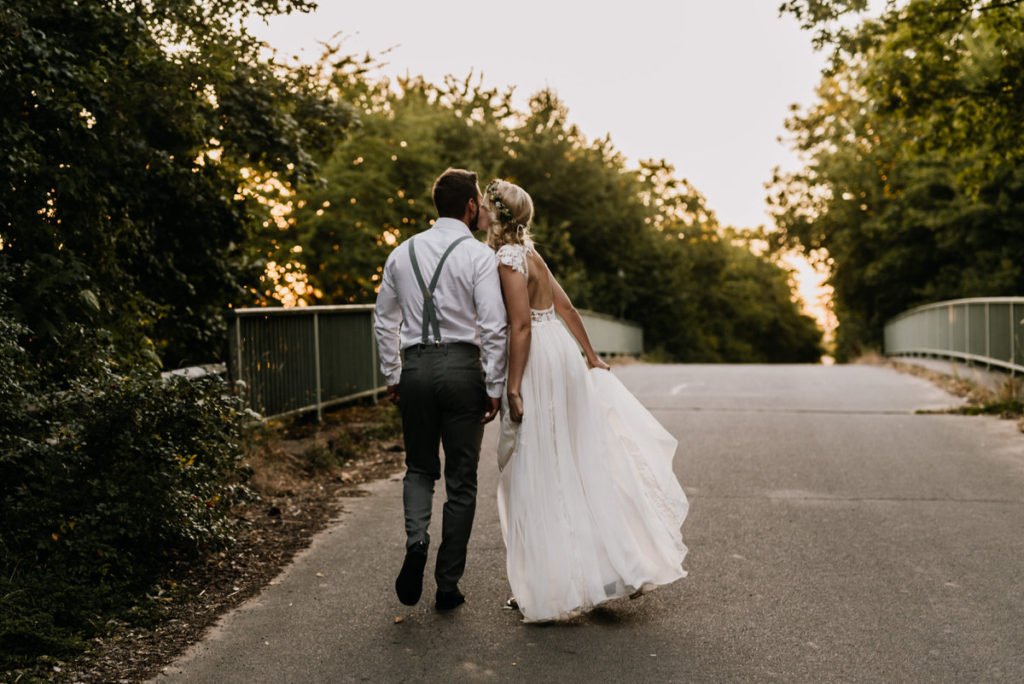 Intime Gartenhochzeit zu Zweit