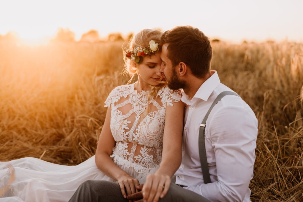 Intime Gartenhochzeit zu Zweit