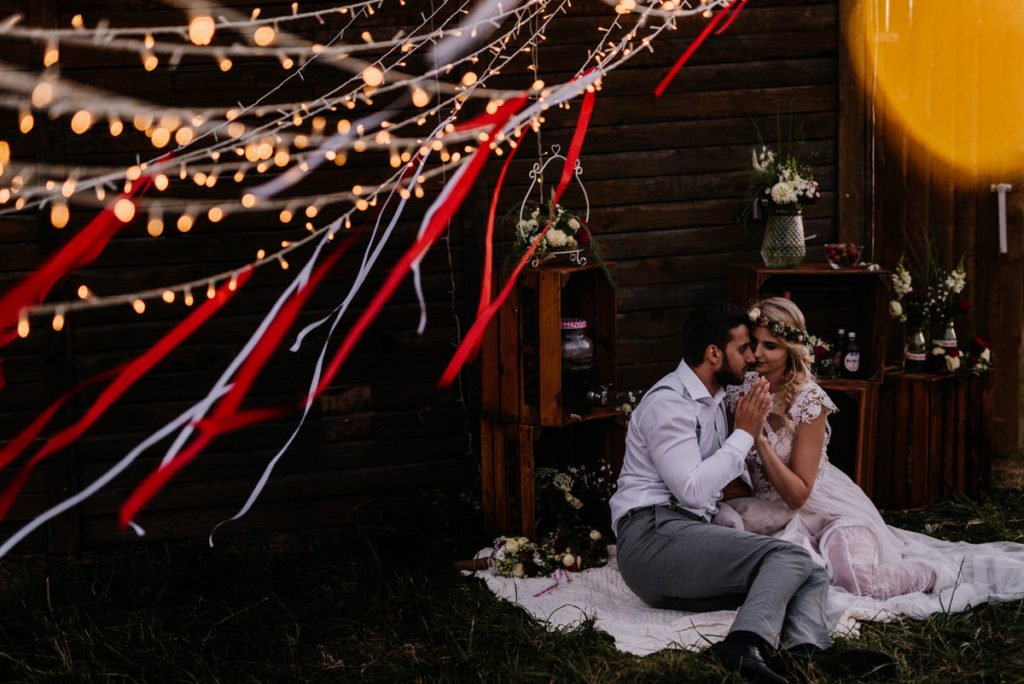 Intime Gartenhochzeit zu Zweit