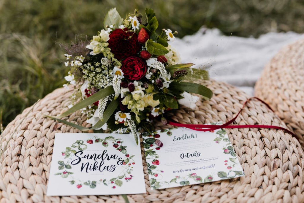 Intime Gartenhochzeit zu Zweit