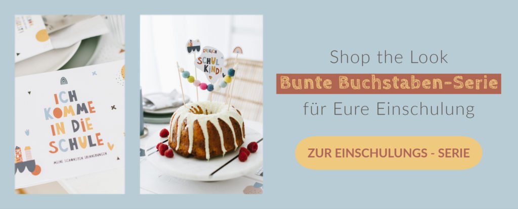 DIY Buchstaben-Seife: Gastgeschenk zur Einschulung