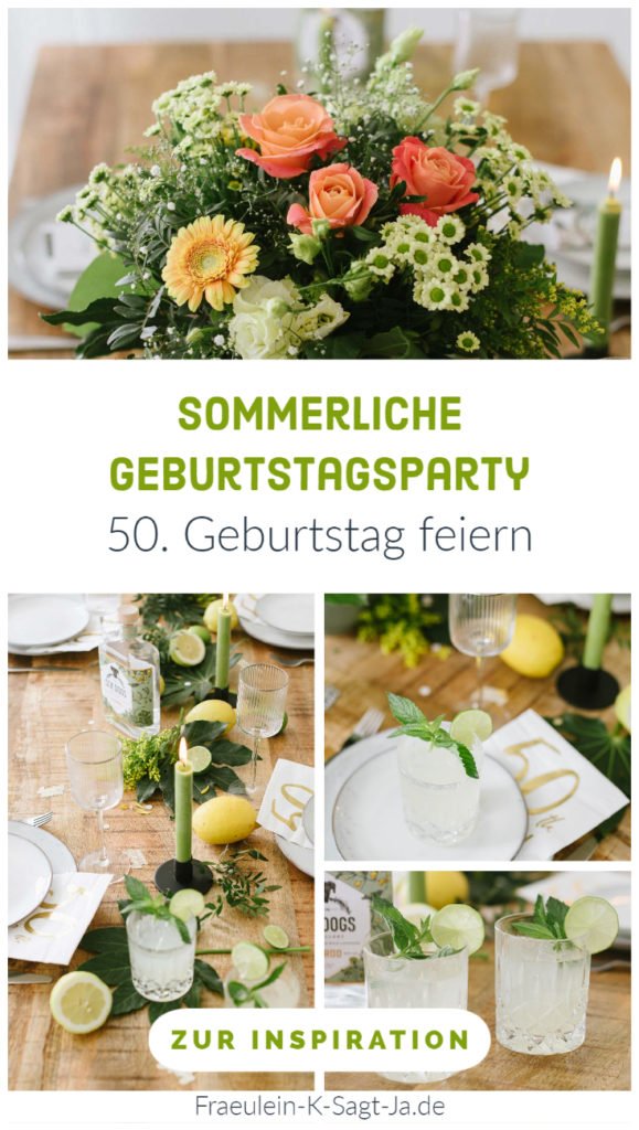 Geburtstag feiern mit sommerlicher Geburtstagsparty - Jubiläumsgeburtstag fröhlich feiern mit atemberaubender Deko und Blumen