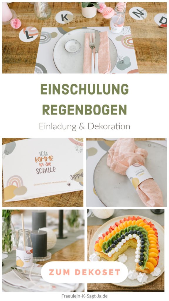 Einschulung Schulanfang Regenbogen