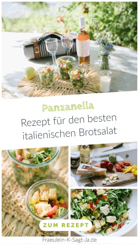 Panzanella - Rezept für den besten italienischen Brotsalat. Außergewöhnlichen Salat einfach vorbereiten & zu Grillfest, Picknick und Gartenparty mitbringen. 