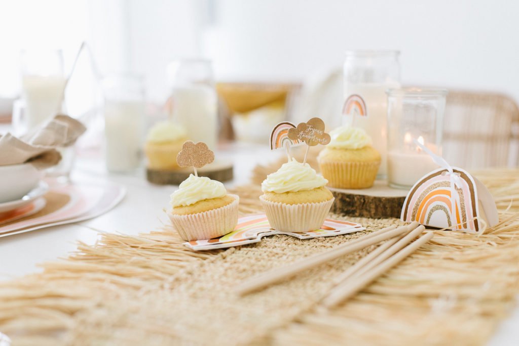 Mädchen Geburtstag mit Regenbogen Kindergeburtstag Kinderparty Dekoration