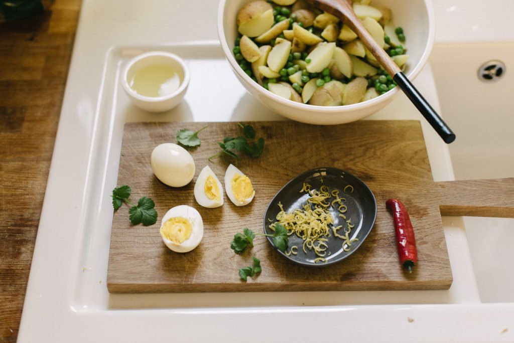 Rezept: Außergewöhnlicher Kartoffelsalat mit Koriander