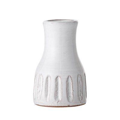 Vase weiß Terracotta klein