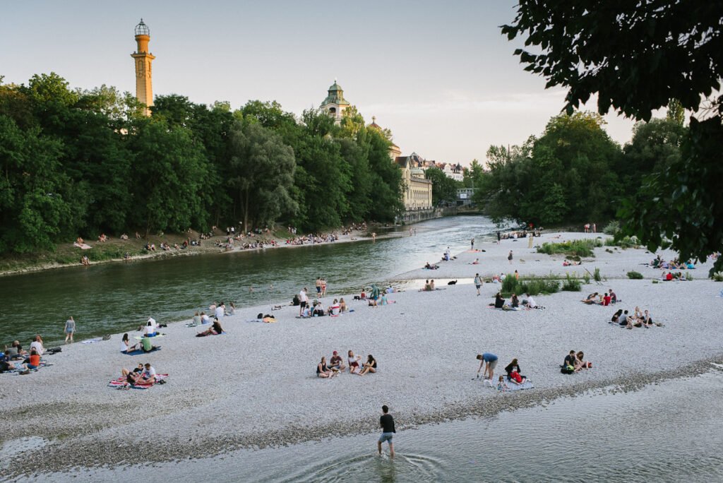 Abend an der Isar