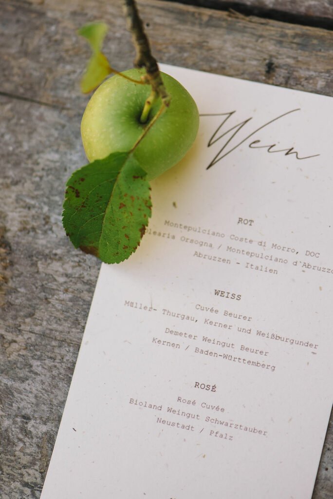 Green Wedding Nachhaltig Heiraten regional saisonal Hochzeit feiern