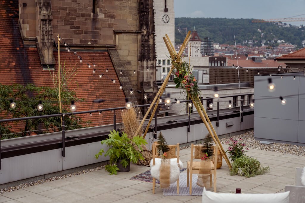 Ethno meets Urban - Heiraten über den Dächern von Stuttgart - Hochzeit über den Dächern von Stuttgart