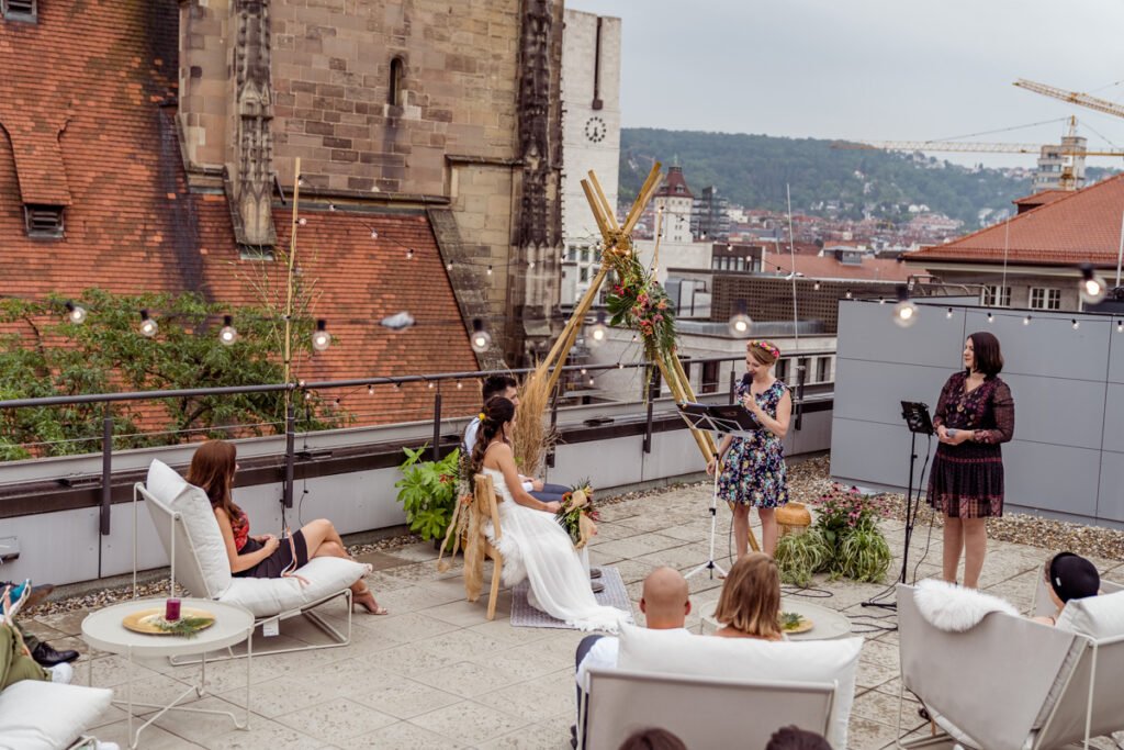 Ethno meets Urban - Heiraten über den Dächern von Stuttgart - Hochzeit über den Dächern von Stuttgart