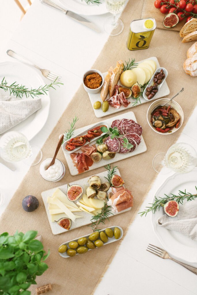 Italienisch mediterran Antipasti Platte anrichten Anleitung und Rezept