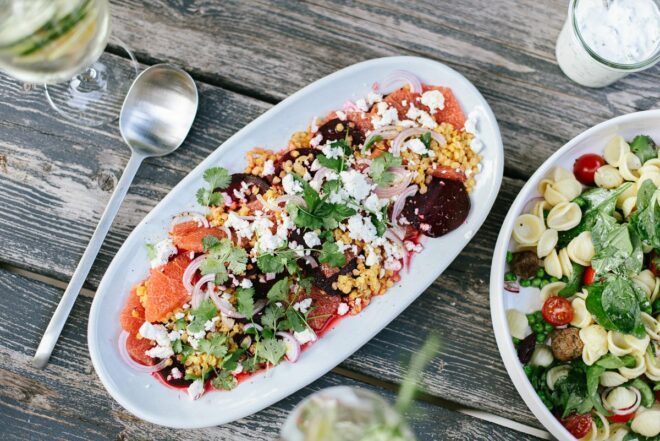 Herbstliches Rezept Rote Beete Salat mit Linsen