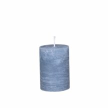 Stumpenkerze dusty blue 15cm