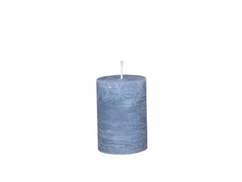 Stumpenkerze dusty blue 15cm