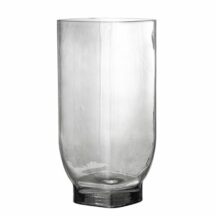 Vase grau Glas