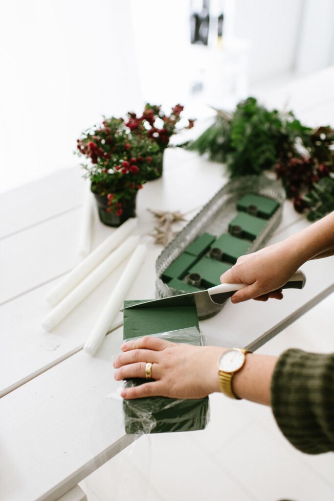 DIY Stern und Adventskranz mit Pflanzen für draußen dekorieren