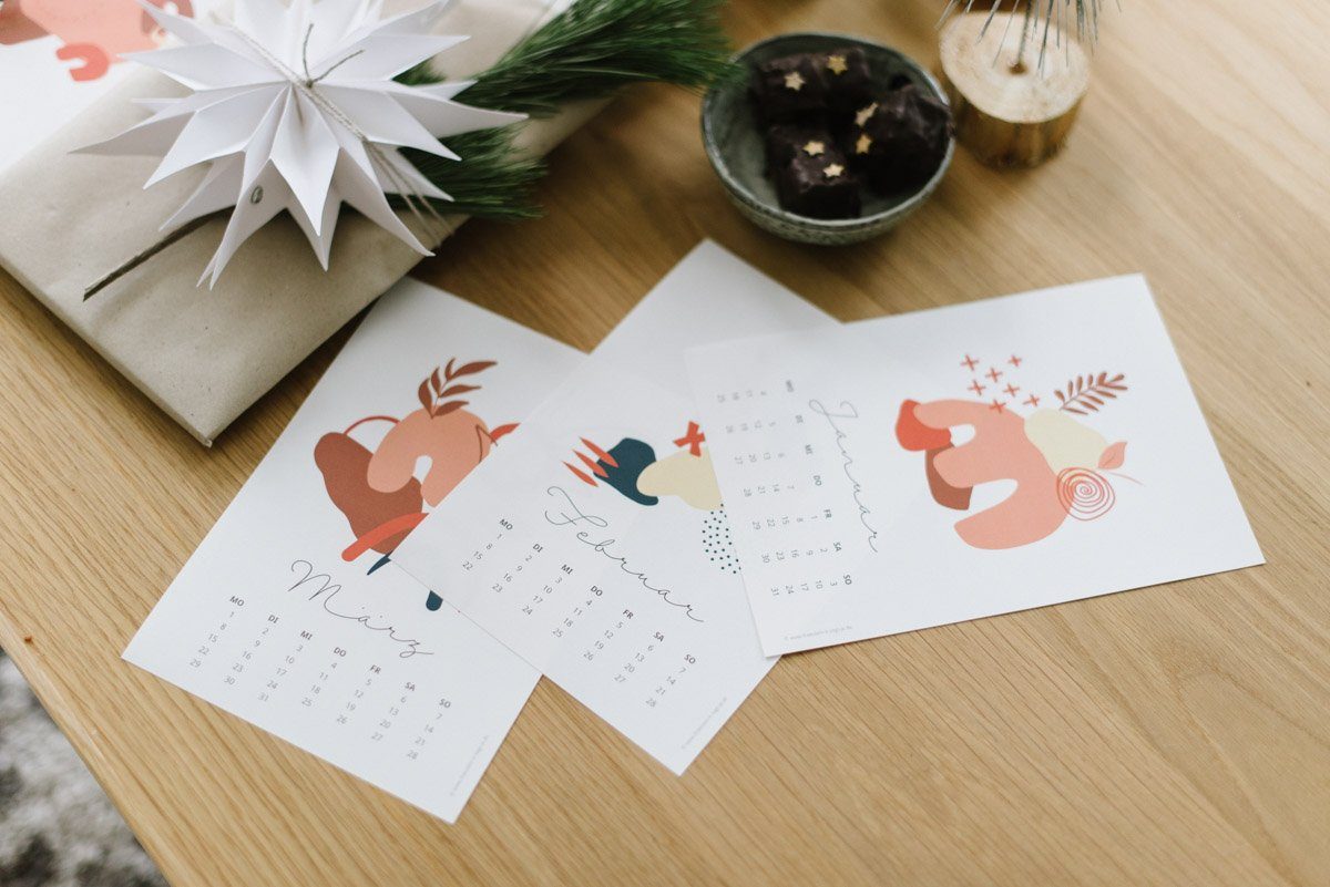 Gratis Kalender 2021 zum Ausdrucken und Verschenken