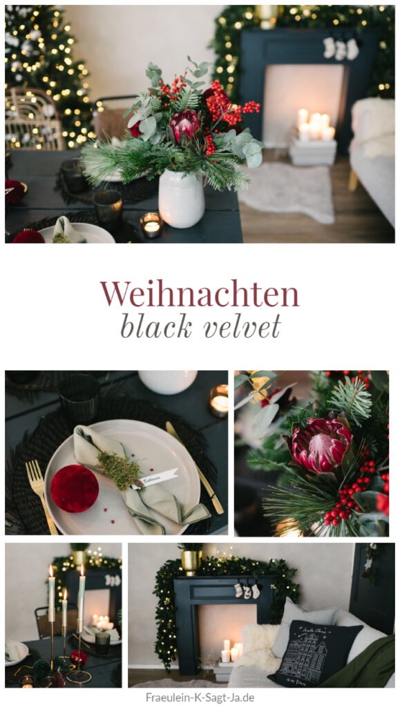 Adventsabend genießen im festlichen Black Velvet- Look - wir schaffen Traditionen neu und feiern im kleinsten Kreis den besinnlichen Advent