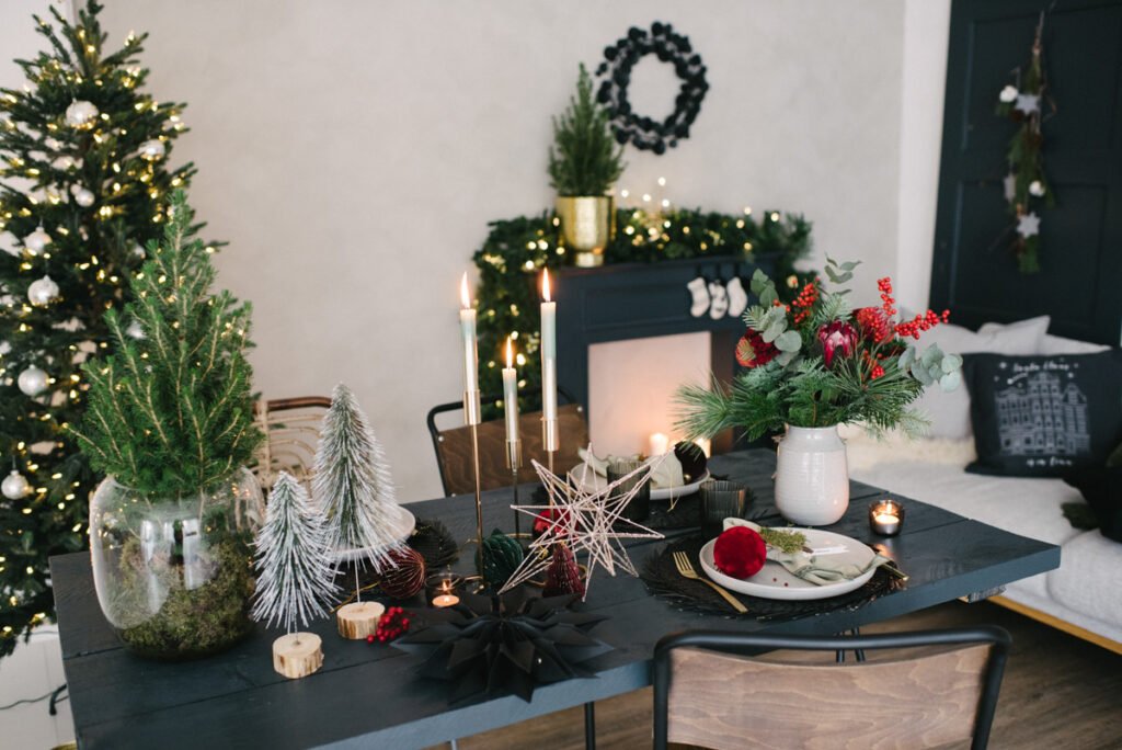 Adventsabend genießen im festlichen Black Velvet- Look - wir schaffen Traditionen neu und feiern im kleinsten Kreis den besinnlichen Advent