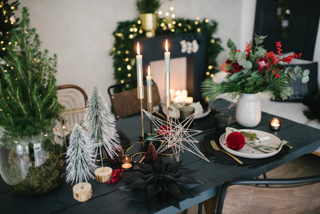 Adventsabend genießen im festlichen Black Velvet- Look - wir schaffen Traditionen neu und feiern im kleinsten Kreis den besinnlichen Advent