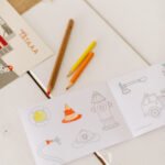 Gastgeschenk beim Feuerwehr Kindergeburtstag: Malbuch mit Feuerwehrmotiven