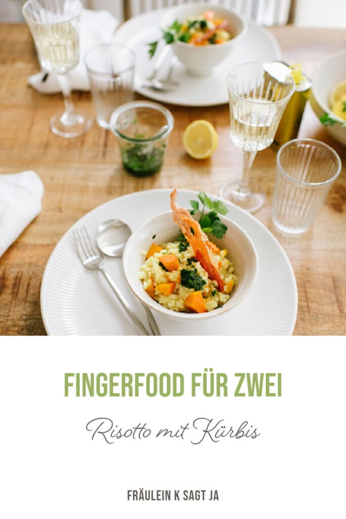 Fingerfood für Zwei: Risotto mit Kürbis und warmer Bumbardino reichen wir zur Silvesterparty im engsten Kreis - Rezepte für Silvester 2020