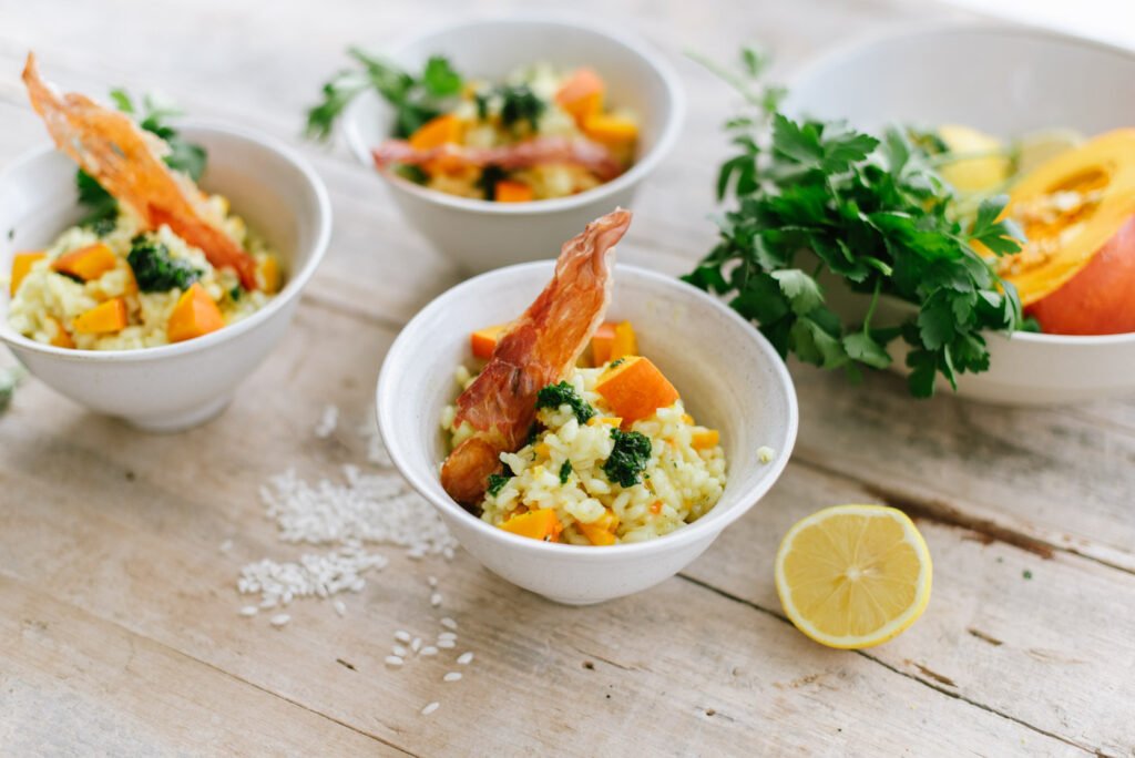 Fingerfood für Zwei: Risotto mit Kürbis und warmer Bumbardino reichen wir zur Silvesterparty im engsten Kreis - Rezepte für Silvester 2020