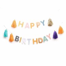DIY Girlande Happy Birthday