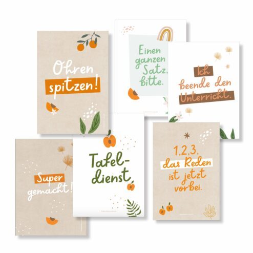Lehrer Postkarten Set Geschenk