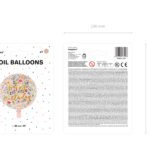 Folienballon Happy Birthday Blumen