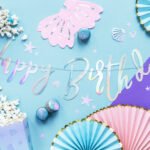 Girlande Happy Birthday irisierend