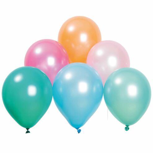 Luftballons Pastell Mix Pearl (12 Stueck)