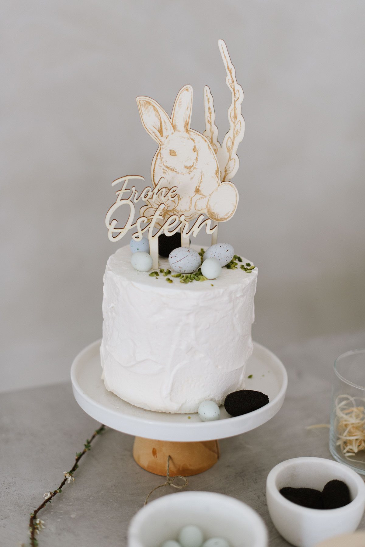 Caketopper Osterhase dreiteilig