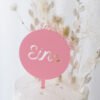 Cake Topper 'Emma' Name + Zahl pastell