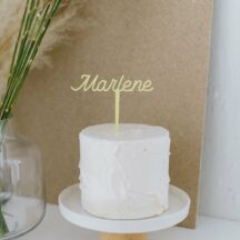 Cake Topper Name pastell Farbe