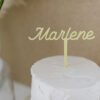 Cake Topper pastell 'Name solo'