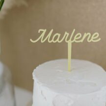 Cake Topper pastell 'Name solo'