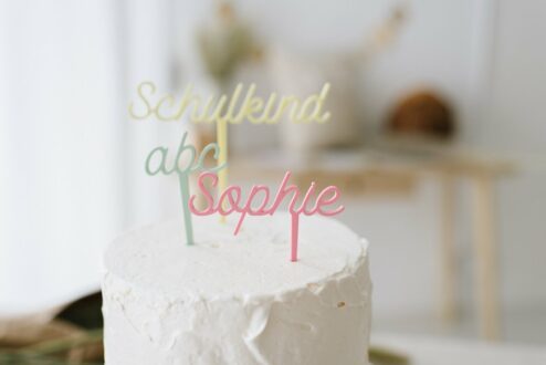 Cake Topper Schulkind Einschulung Name