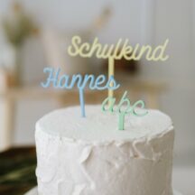 Kuchenstecker Einschulung Name Schulkind