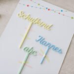 Kuchenstecker Einschulung Name Schulkind