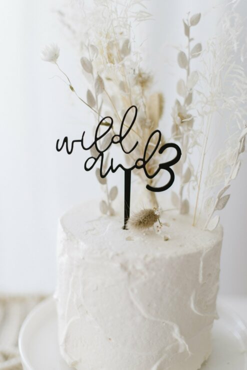 Cake Topper wild and 3