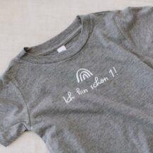 Geburtstag T-Shirt 'Ich bin schon...' grau
