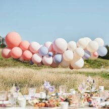 Ballongirlande Blush - Nude - Blue