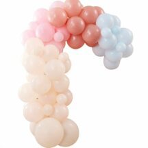 Ballongirlande pastell Regenbogen