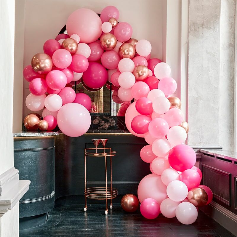 Ballongirlande pink