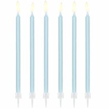 Geburtstagskerzen light blue