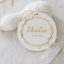 Holzschild Name Geburt Malia