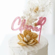 3D Cake Topper 'Clara' mit Wunschname + Zahl